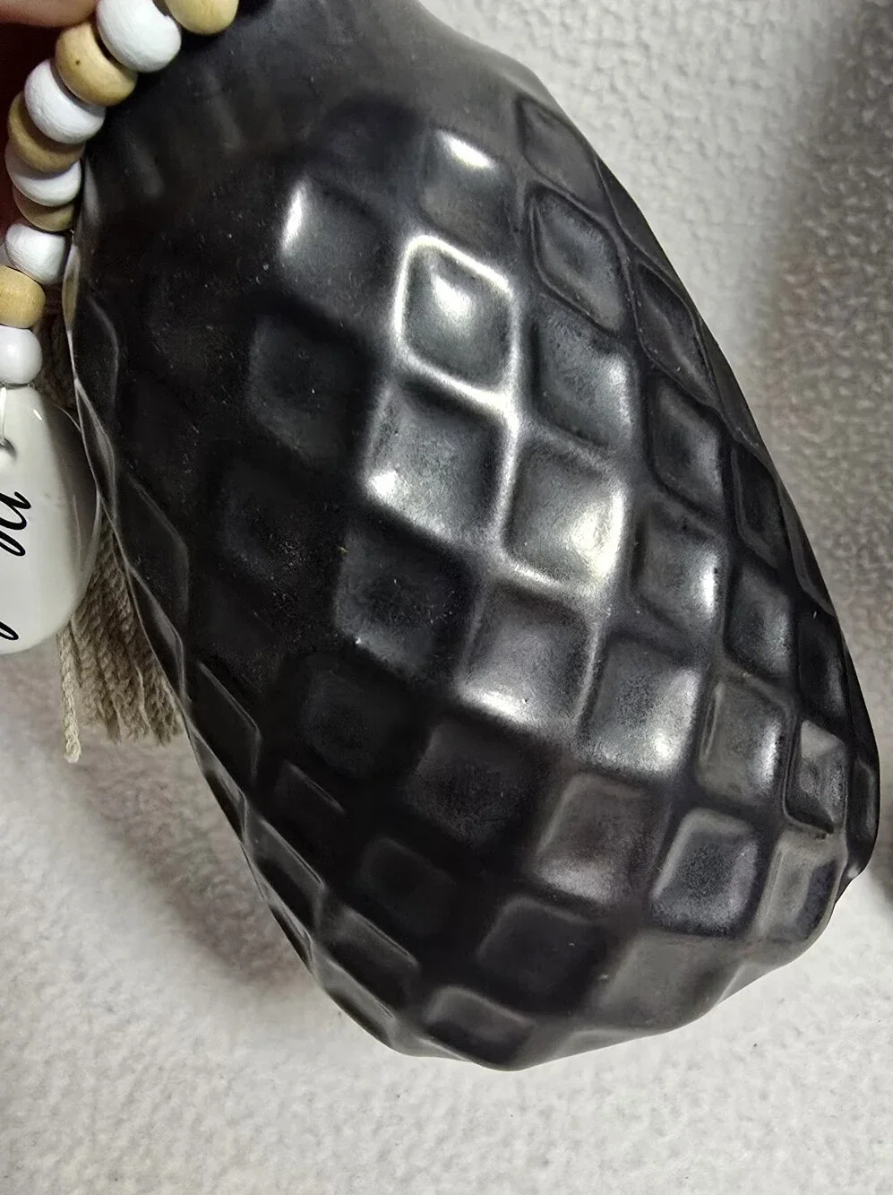 Black Decorative Ceramic Vases Set - Modern Home Accents